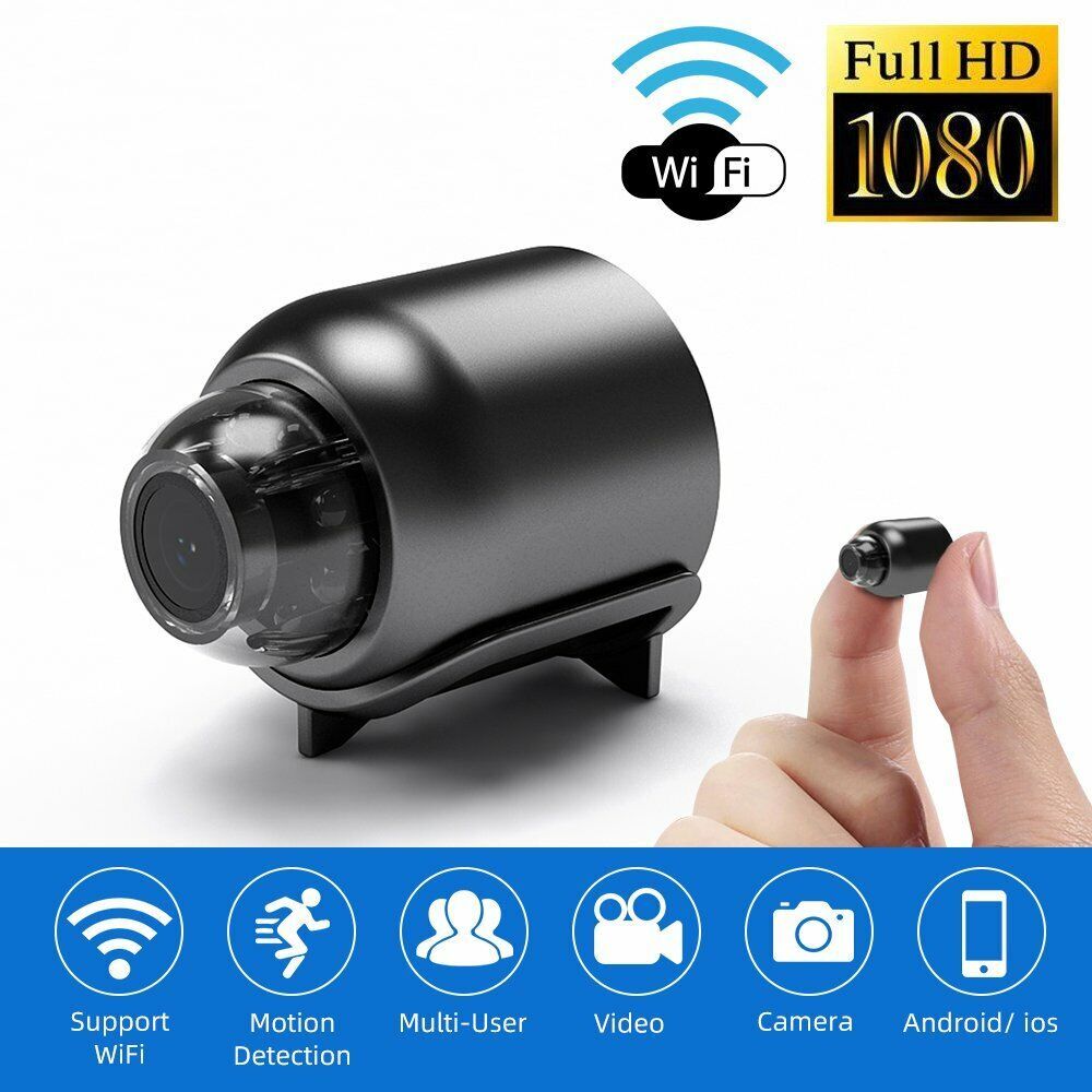 HD 1080P Mini Hidden WiFi Spy Camera – Wireless with Night Vision and Motion Detection