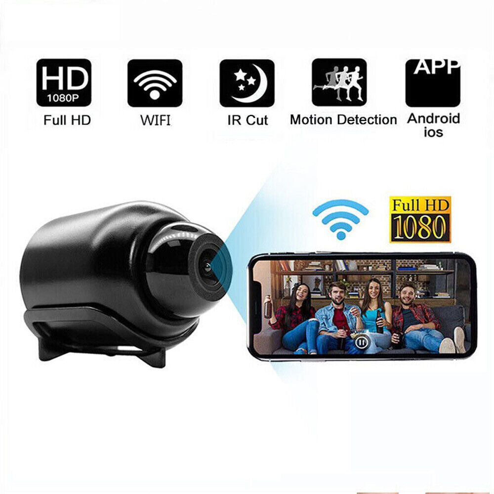 HD 1080P Mini Hidden WiFi Spy Camera – Wireless with Night Vision and Motion Detection