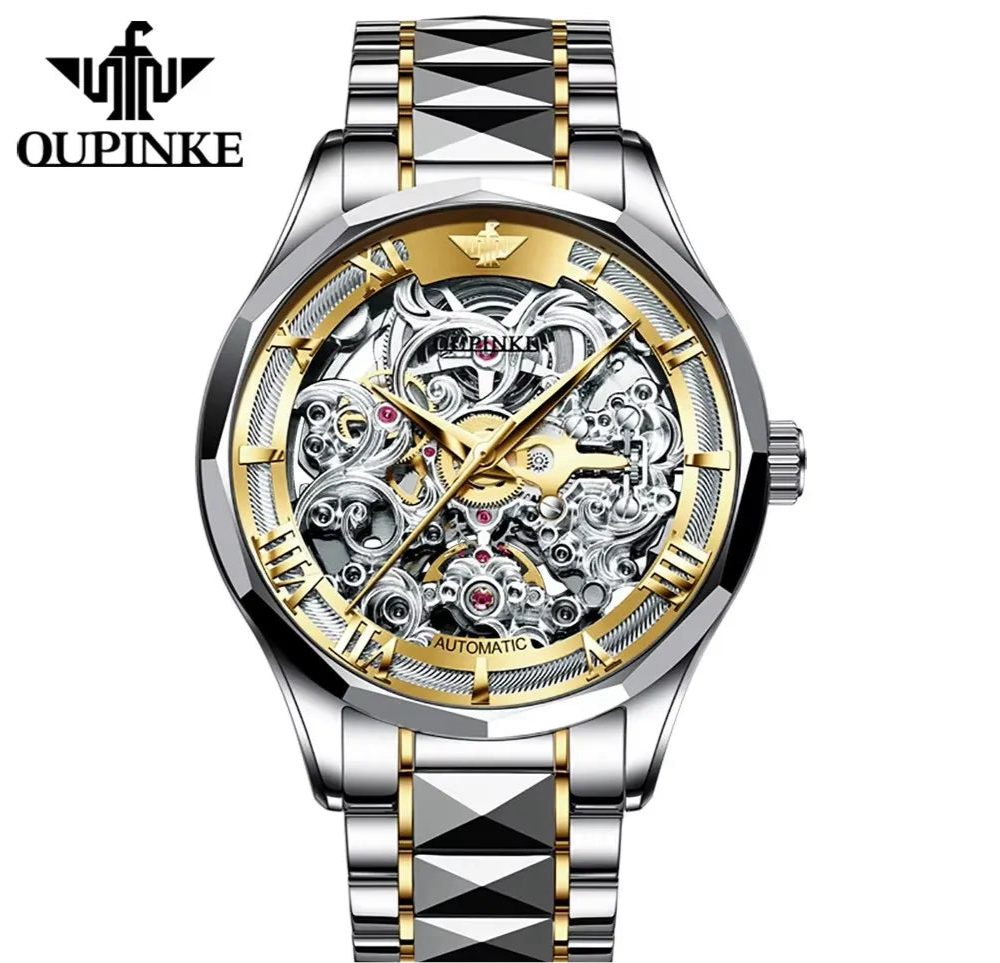 OUPINKE 3168 | Luxury Hollow-Out Mechanical Men’s Watch