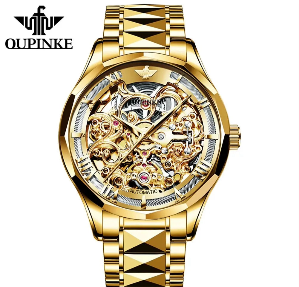 OUPINKE 3168 | Luxury Hollow-Out Mechanical Men’s Watch