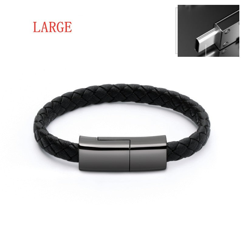 Creative Bracelet Charging Cable – Stylish USB Data Cable for On-the-Go Power