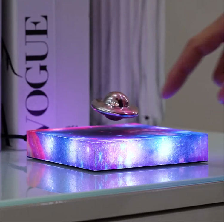 Levitating UFO Galaxy Lamp – Floating Magnetic LED Display.