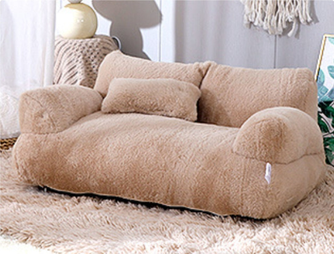 Luxury Cat Bed Sofa – Plush Winter Nest for Cats & Small Dogs.