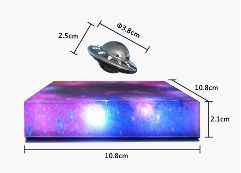 Levitating UFO Galaxy Lamp – Floating Magnetic LED Display.