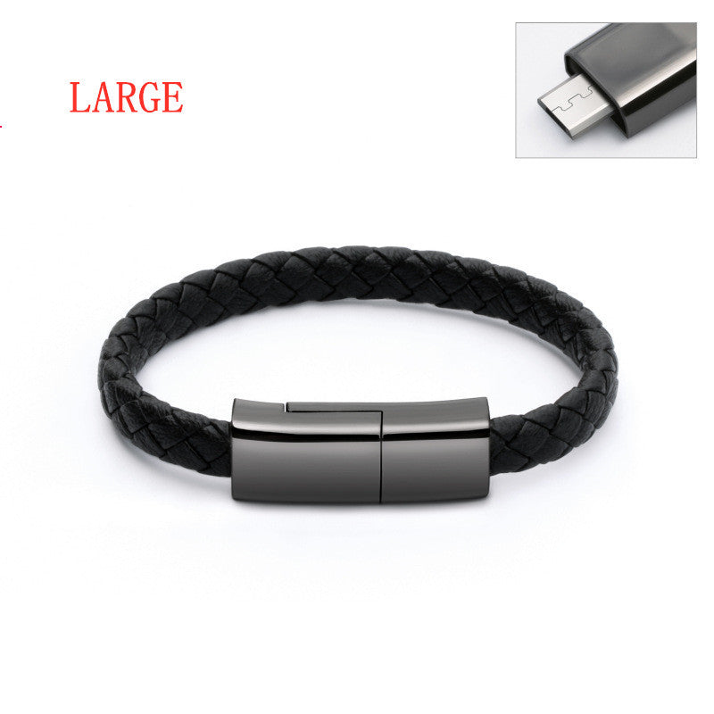 Creative Bracelet Charging Cable – Stylish USB Data Cable for On-the-Go Power