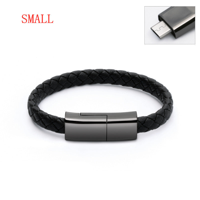 Creative Bracelet Charging Cable – Stylish USB Data Cable for On-the-Go Power