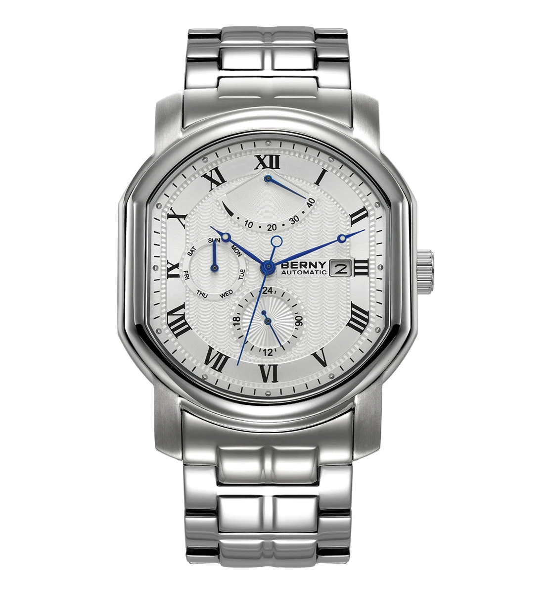 BERNY - Men’s Mechanical Watch | Miyota Movt Automatic Wristwatch | Luxury Brand for Men | Sapphire Clock| Self Winding & Waterproof.