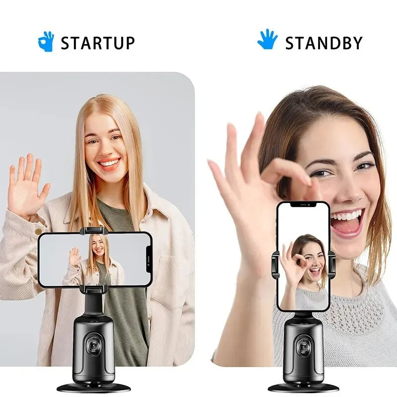 360° Auto Face Tracking Gimbal – AI-Powered Smart Phone Stabiliser.