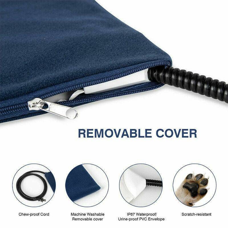 Electric Waterproof Pet Heating Pad – Chew Resistant with Auto Shut-Off.