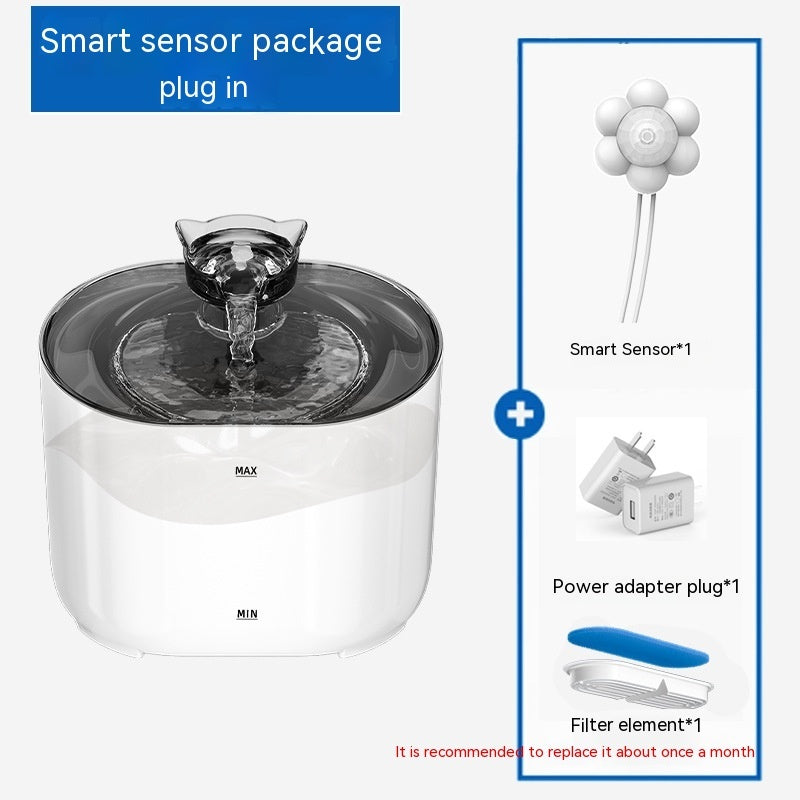 Smart Sensor - Pet Water Fountain. Induction Activated - 2L.