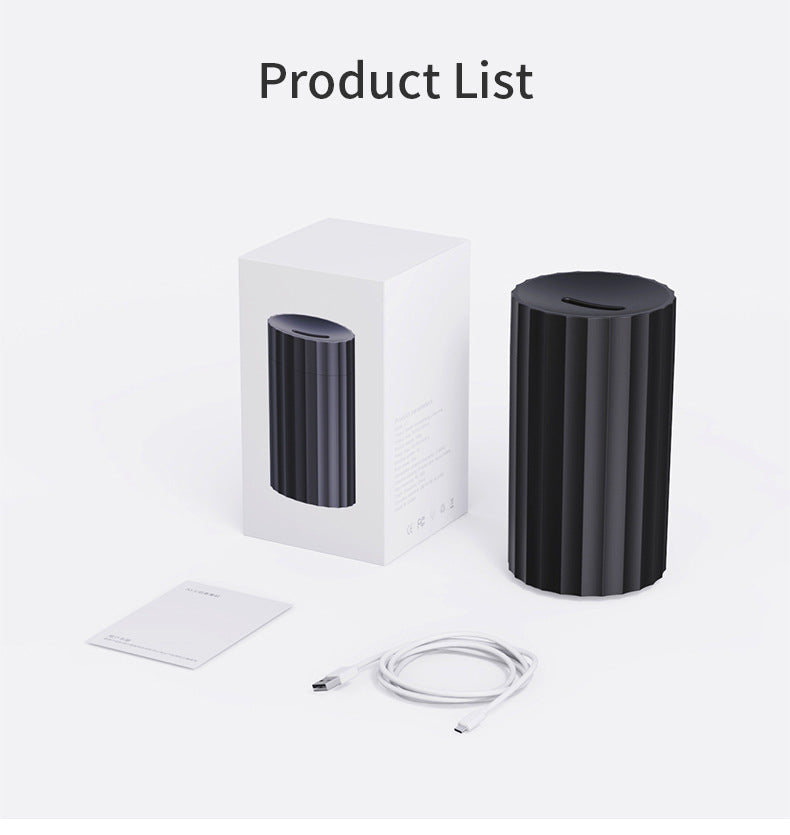 Portable Car Diffuser & Flame Humidifier – Aromatherapy with LED Light.