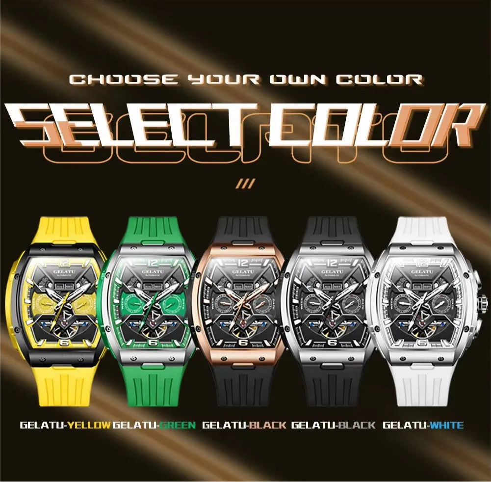GELATU 6013 | Luxury Mechanical Timepiece for Men.