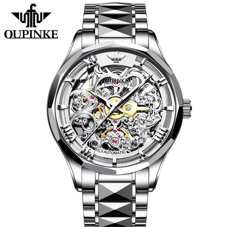 OUPINKE 3168 | Luxury Hollow-Out Mechanical Men’s Watch