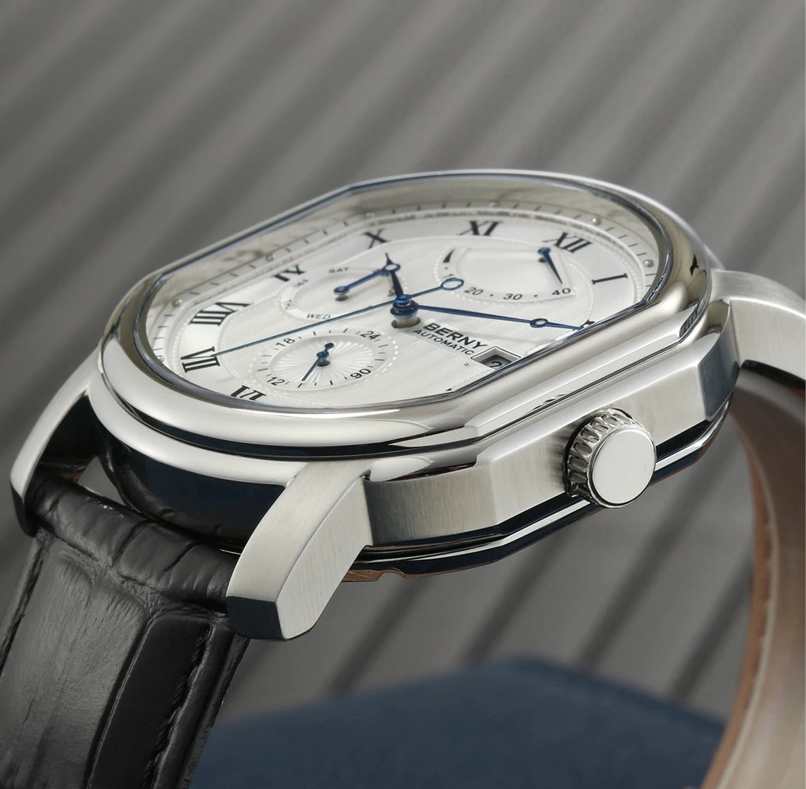 BERNY - Men’s Mechanical Watch | Miyota Movt Automatic Wristwatch | Luxury Brand for Men | Sapphire Clock| Self Winding & Waterproof.