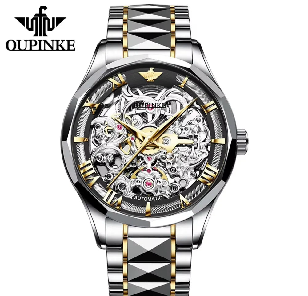 OUPINKE 3168 | Luxury Hollow-Out Mechanical Men’s Watch