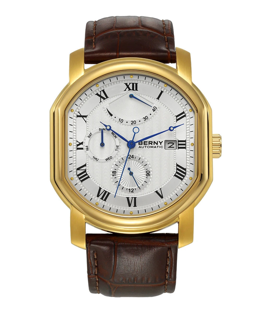 BERNY - Men’s Mechanical Watch | Miyota Movt Automatic Wristwatch | Luxury Brand for Men | Sapphire Clock| Self Winding & Waterproof.