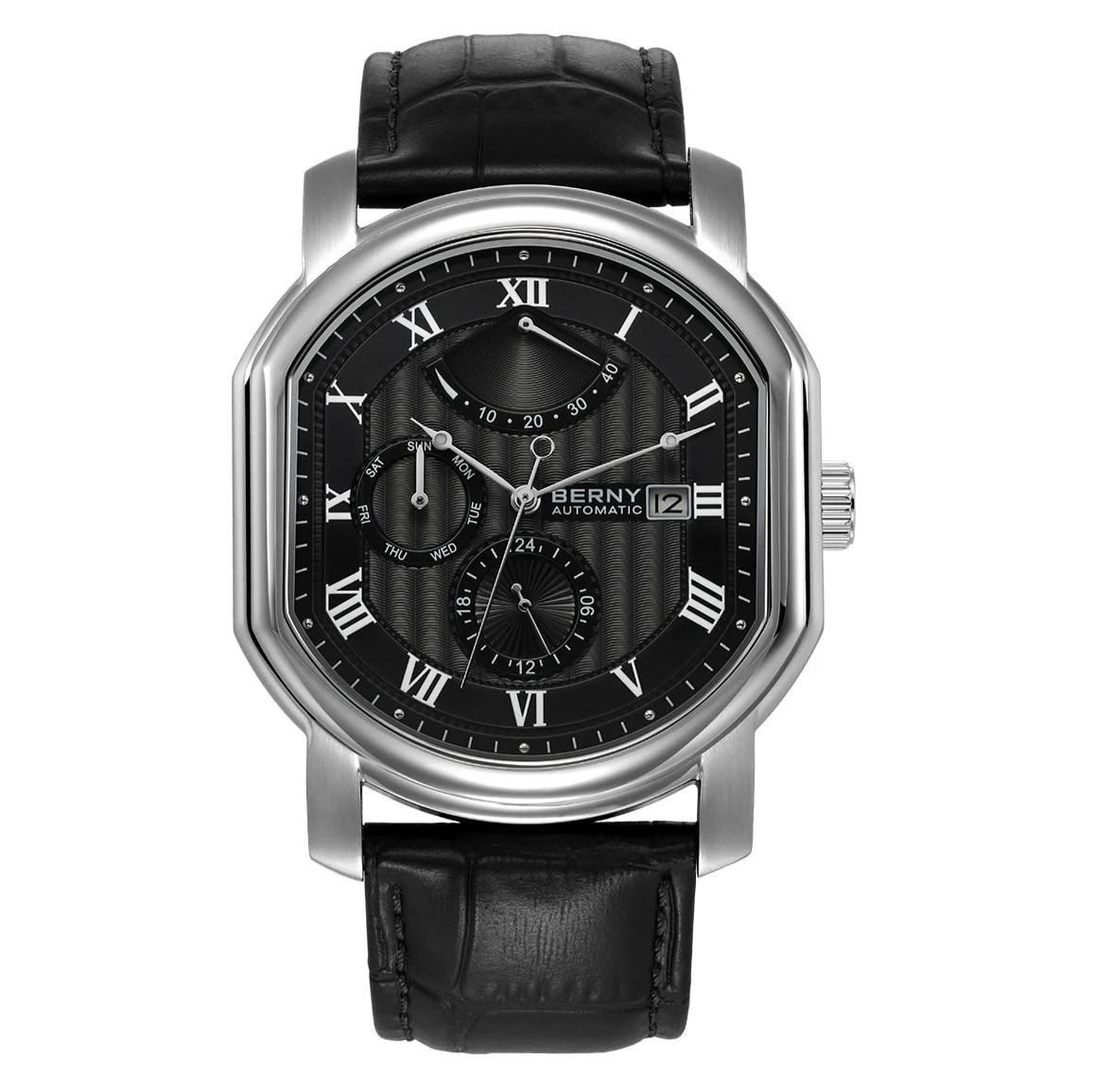 BERNY - Men’s Mechanical Watch | Miyota Movt Automatic Wristwatch | Luxury Brand for Men | Sapphire Clock| Self Winding & Waterproof.