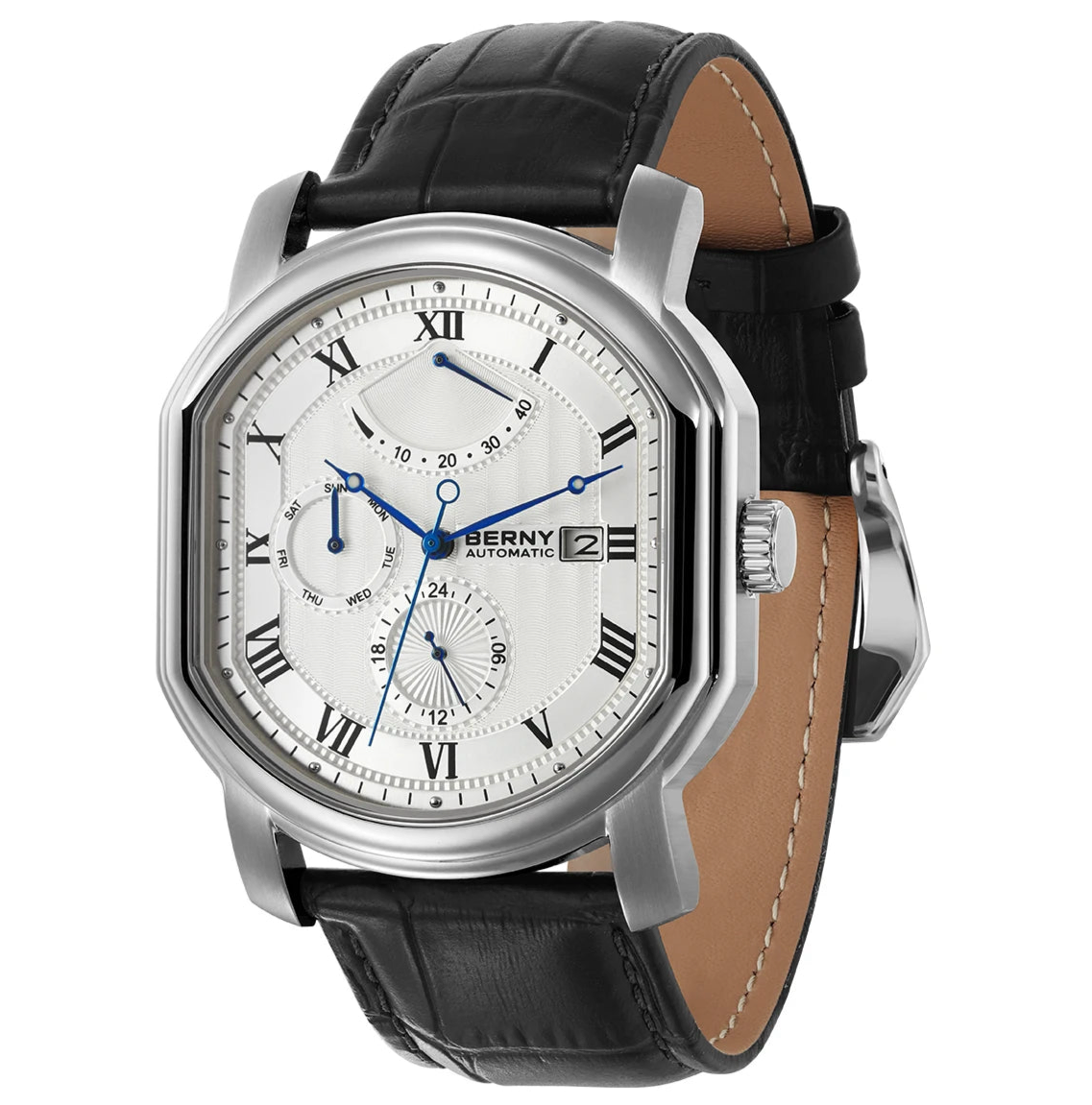 BERNY - Men’s Mechanical Watch | Miyota Movt Automatic Wristwatch | Luxury Brand for Men | Sapphire Clock| Self Winding & Waterproof.
