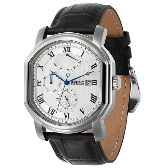 BERNY - Men’s Mechanical Watch | Miyota Movt Automatic Wristwatch | Luxury Brand for Men | Sapphire Clock| Self Winding & Waterproof.