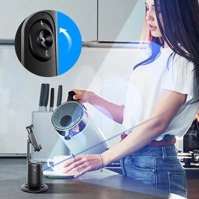 360° Auto Face Tracking Gimbal – AI-Powered Smart Phone Stabiliser.