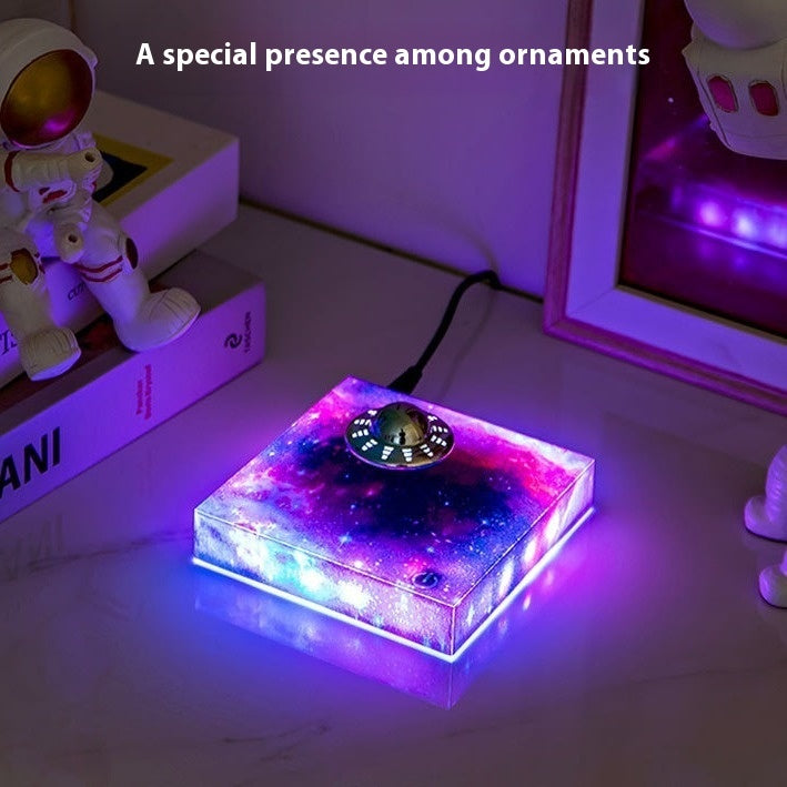 Levitating UFO Galaxy Lamp – Floating Magnetic LED Display.