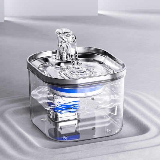 Pet Water Fountain - Stainless Steel. Auto Circulating - 2L.