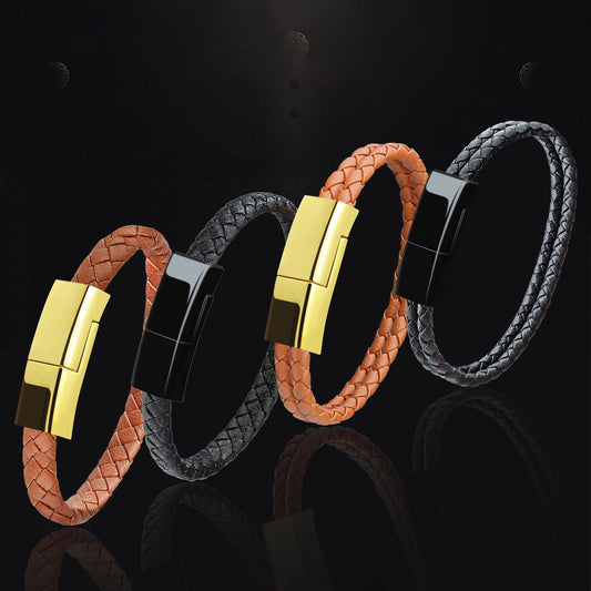 Creative Bracelet Charging Cable – Stylish USB Data Cable for On-the-Go Power